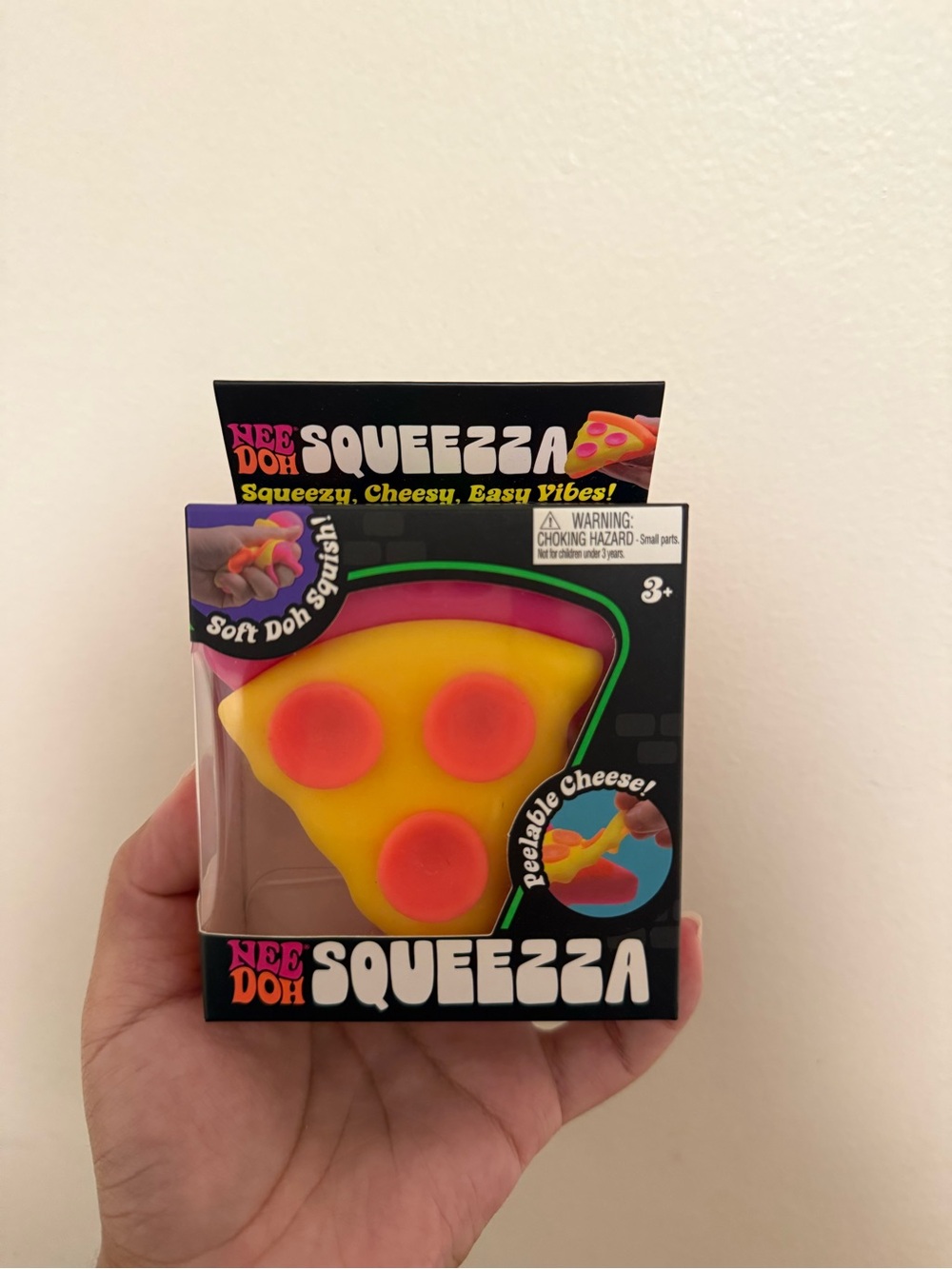 NeeDoh Squeezza Pizza Slice Squishy Toy